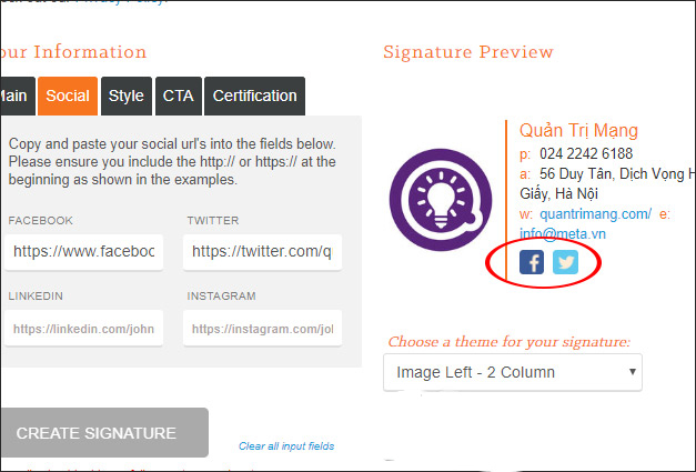 C&aacute;c tạo chữ k&yacute; gmail tr&ecirc;n một số web hỗ trợ