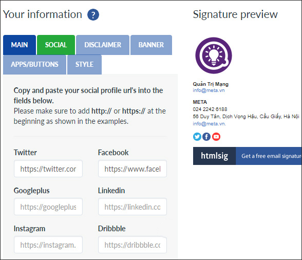 C&aacute;ch tạo chữ k&yacute; Gmail tr&ecirc;n một số website hỗ trợ