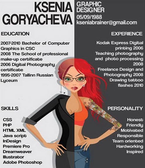 CV cho d&acirc;n thiết kế: Mẫu CV rất s&aacute;ng tạo cho d&acirc;n thiết kế