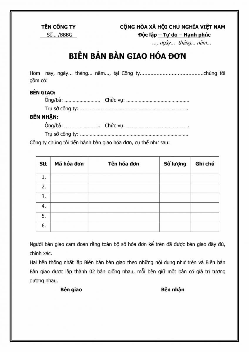 biên bản