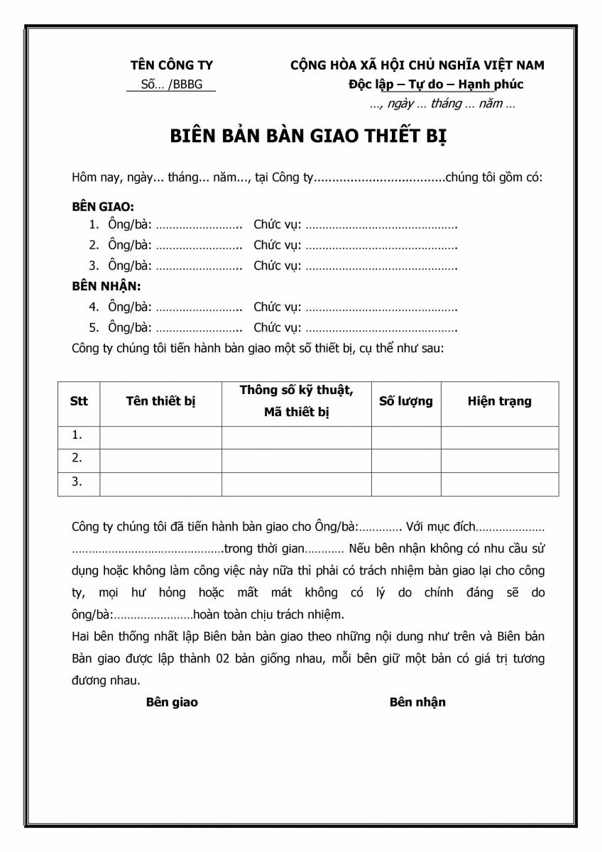 biên bản
