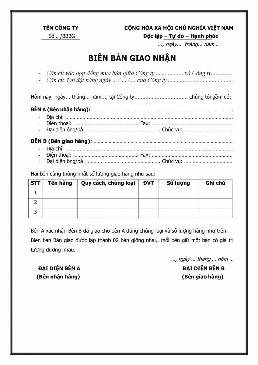 biên bản