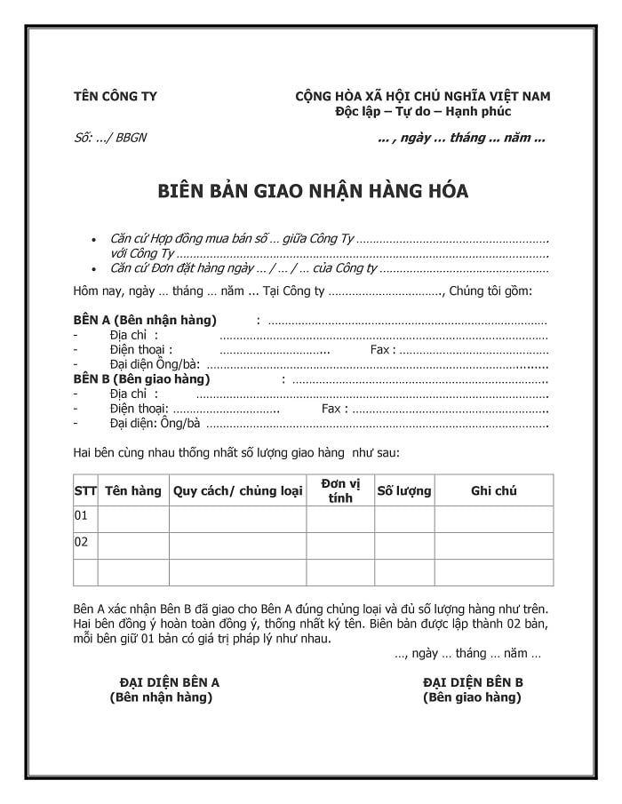 bi&ecirc;n bản