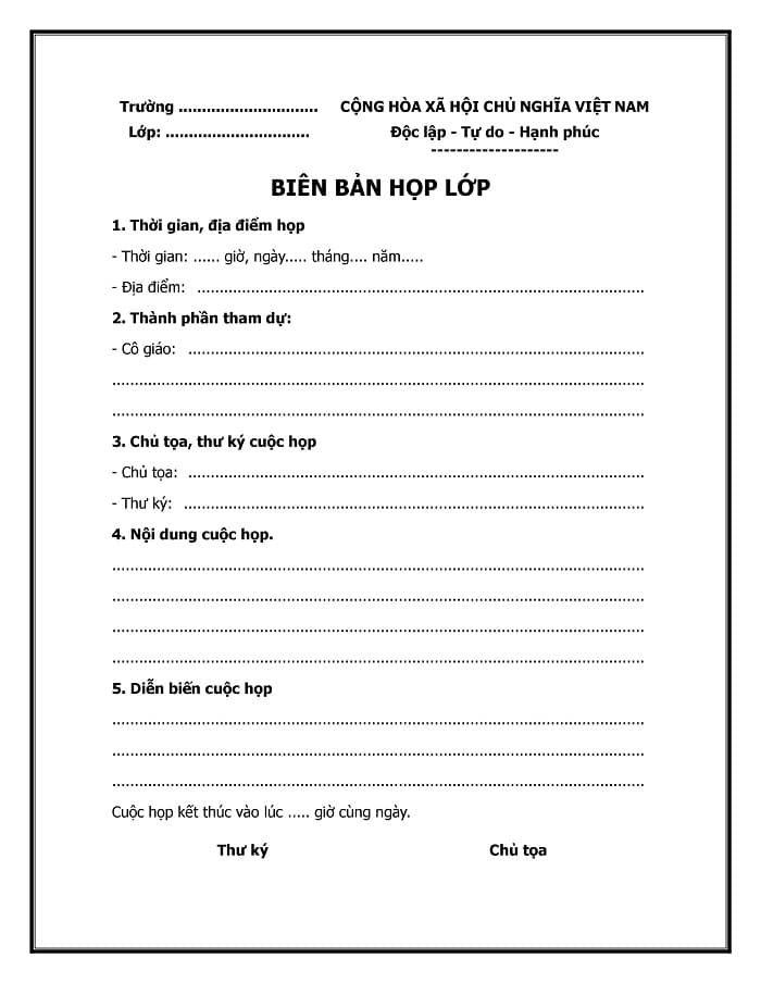 bi&ecirc;n bản