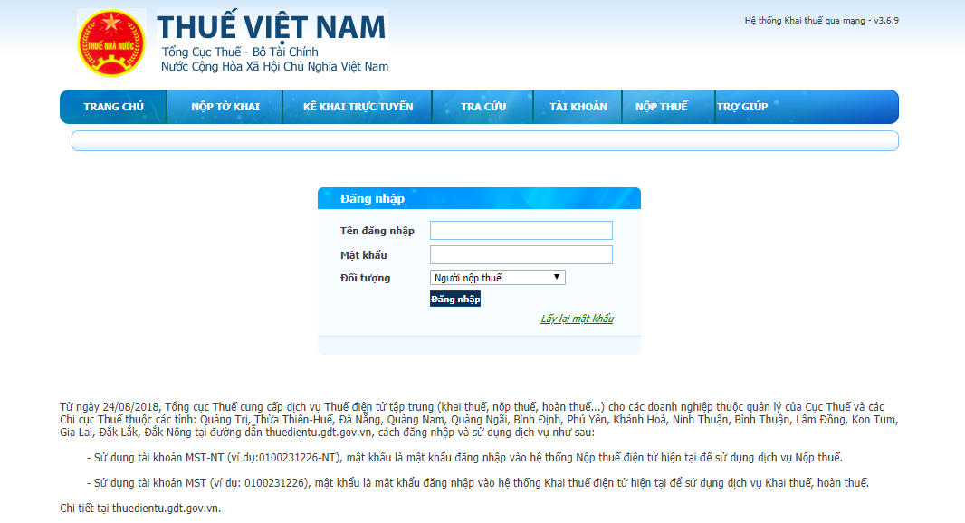 C&aacute;ch nộp BCTC