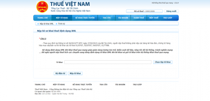 C&aacute;ch nộp BCTC