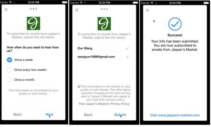 chạy quảng c&aacute;o facebook cho form email