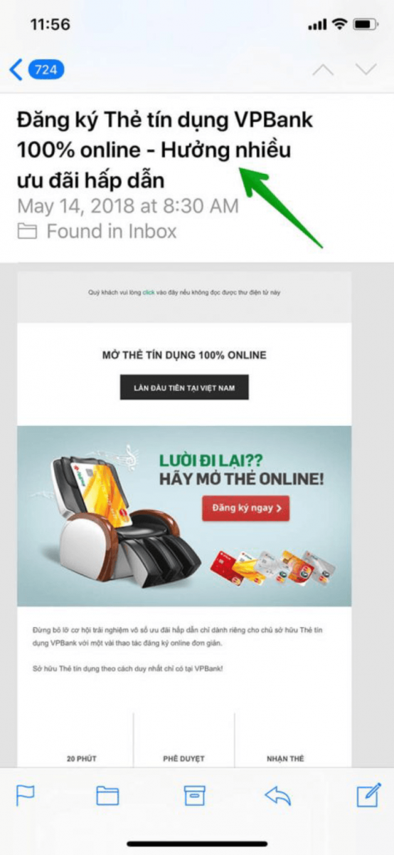 email marketing t&agrave;i ch&iacute;nh