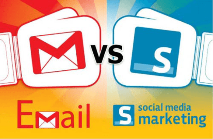 email marketing v&agrave; social media
