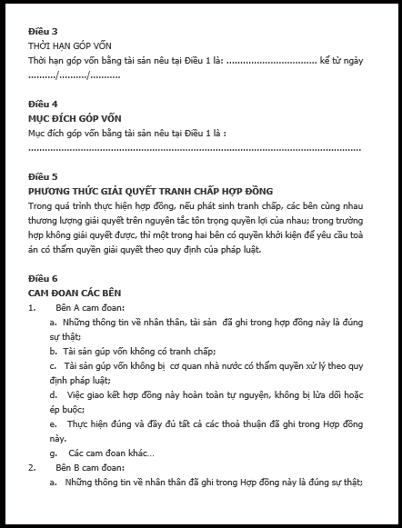 hợp đồng g&oacute;p vốn kinh doanh trang 2.2
