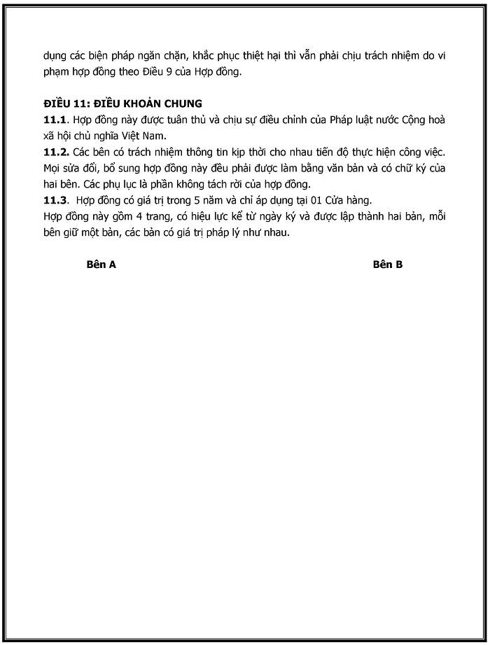 hợp đồng nhượng quyền kinh doanh