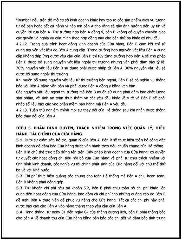 hợp đồng nhượng quyền kinh doanh