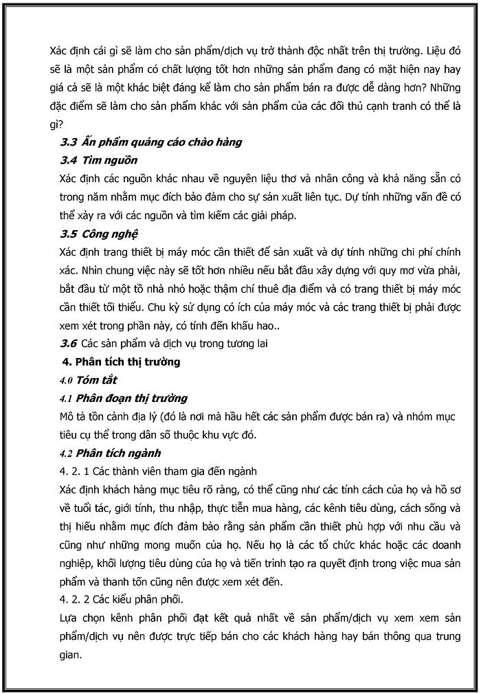 kế hoạch kinh doanh mẫu