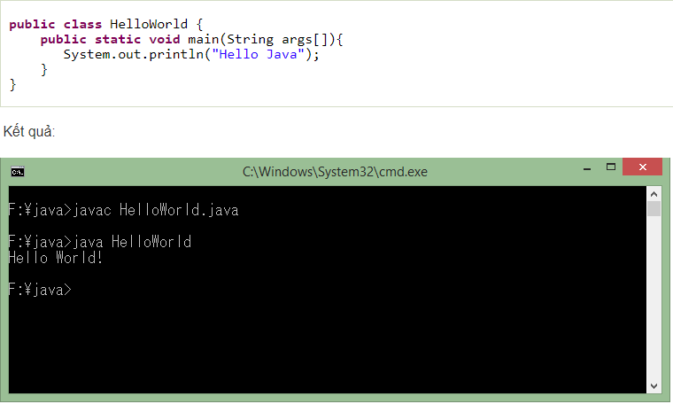 học lập tr&igrave;nh java