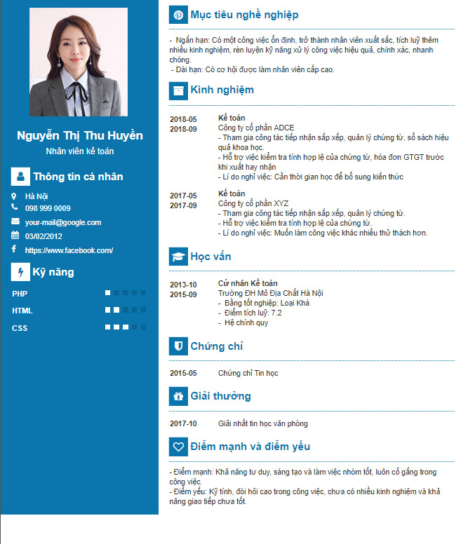 Một mẫu CV c&oacute; l&iacute; do nghỉ việc