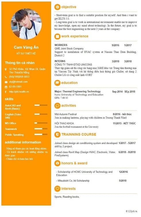 Sử dụng mẫu sơ yếu l&yacute; lịch tiếng Anh c&oacute; sẵn đem lại sự thuận tiện cho người d&ugrave;ng