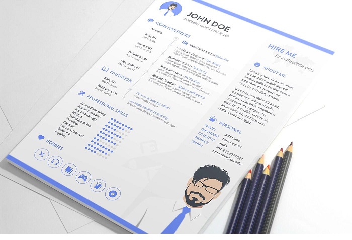 Một v&iacute; dụ về một mẫu sơ yếu l&yacute; lịch tiếng Anh 