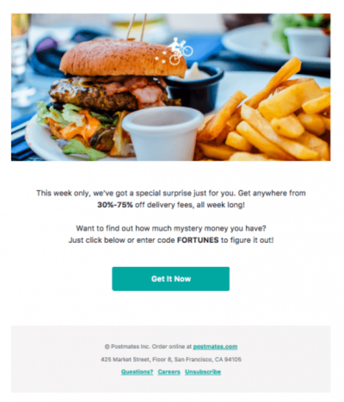 postmates email marketing