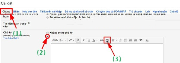 Hướng dẫn tạo con dấu v&agrave; th&ecirc;m logo h&igrave;nh ảnh cho chữ k&yacute; Gmail