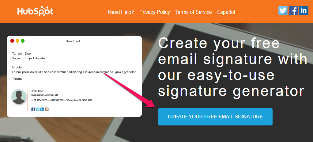 Tạo chữ k&yacute; Gmail với HUBSPOT