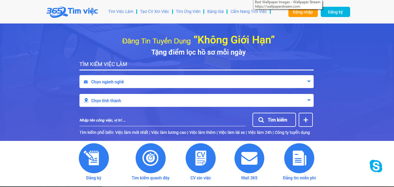 Các trang tuyển dụng miễn phí