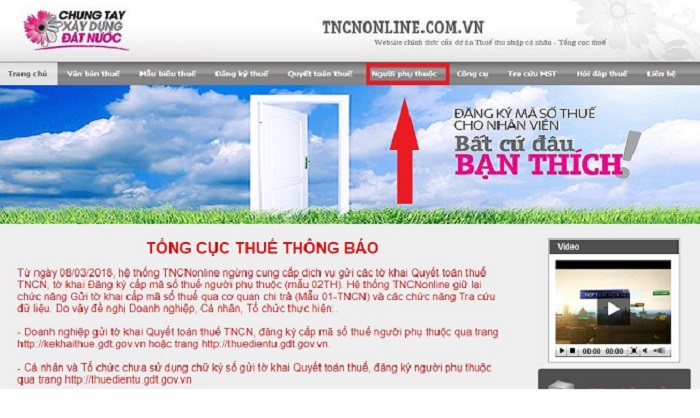 C&aacute;ch tra cứu m&atilde; số thuế người phụ thuộc