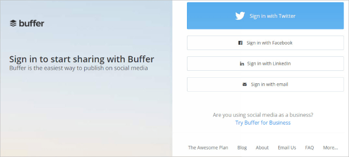 website của buffer