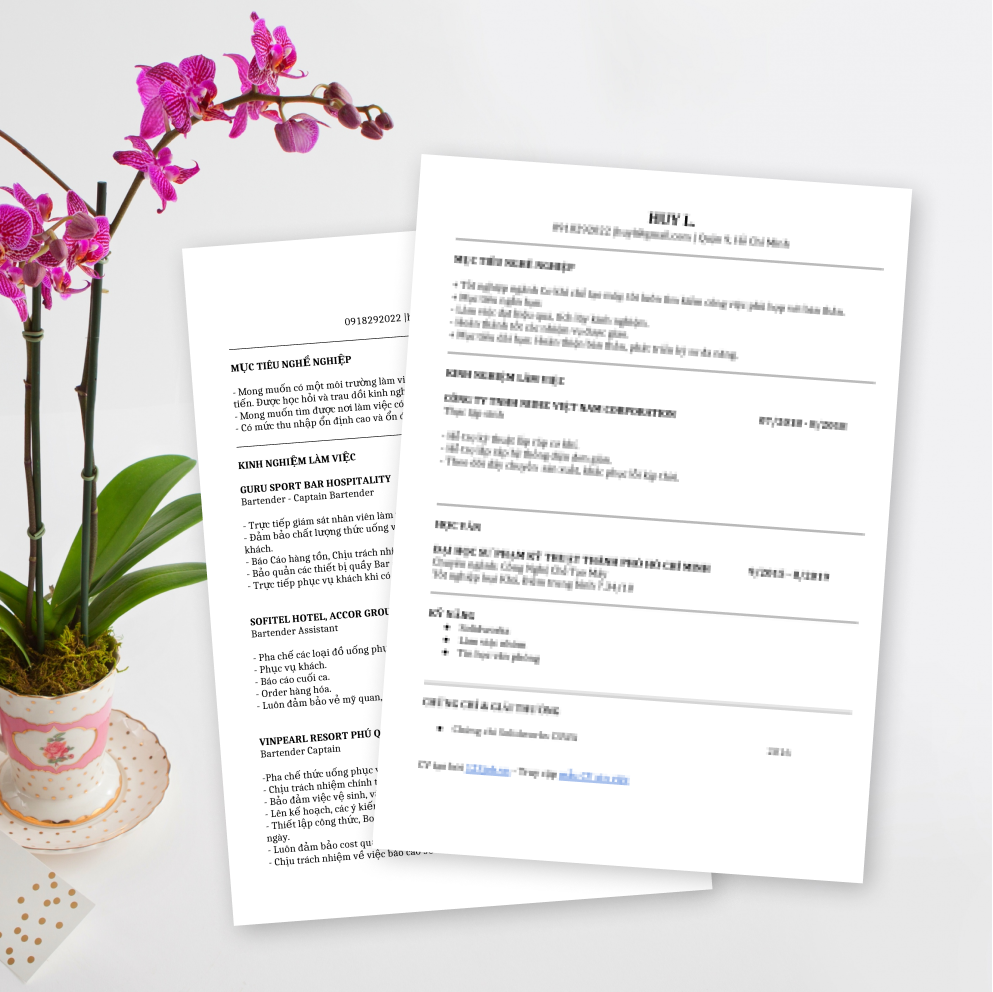 Tải mẫu CV file word Nhân viên Marketing miễn phí