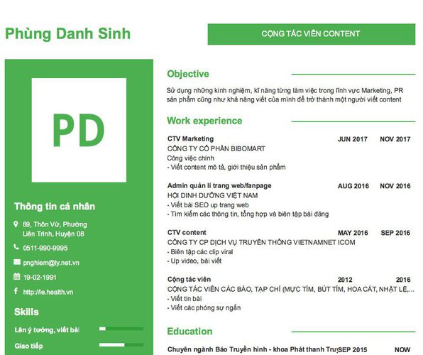 Mẫu CV CỘNG TÁC VIÊN CONTENT