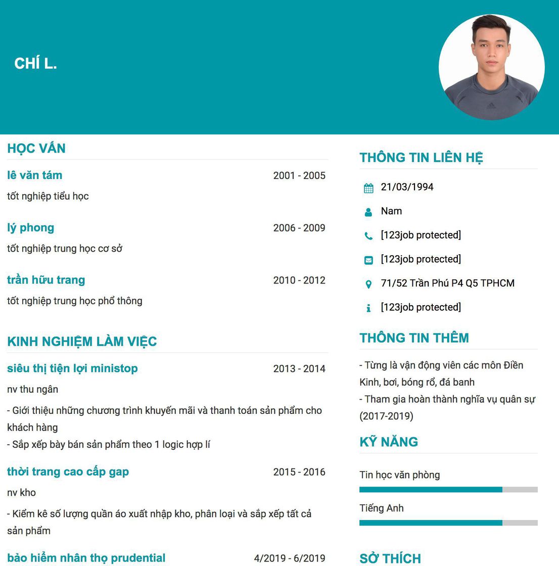 Gợi ý cách viết Mẫu CV tham khảo nv thu ngân 