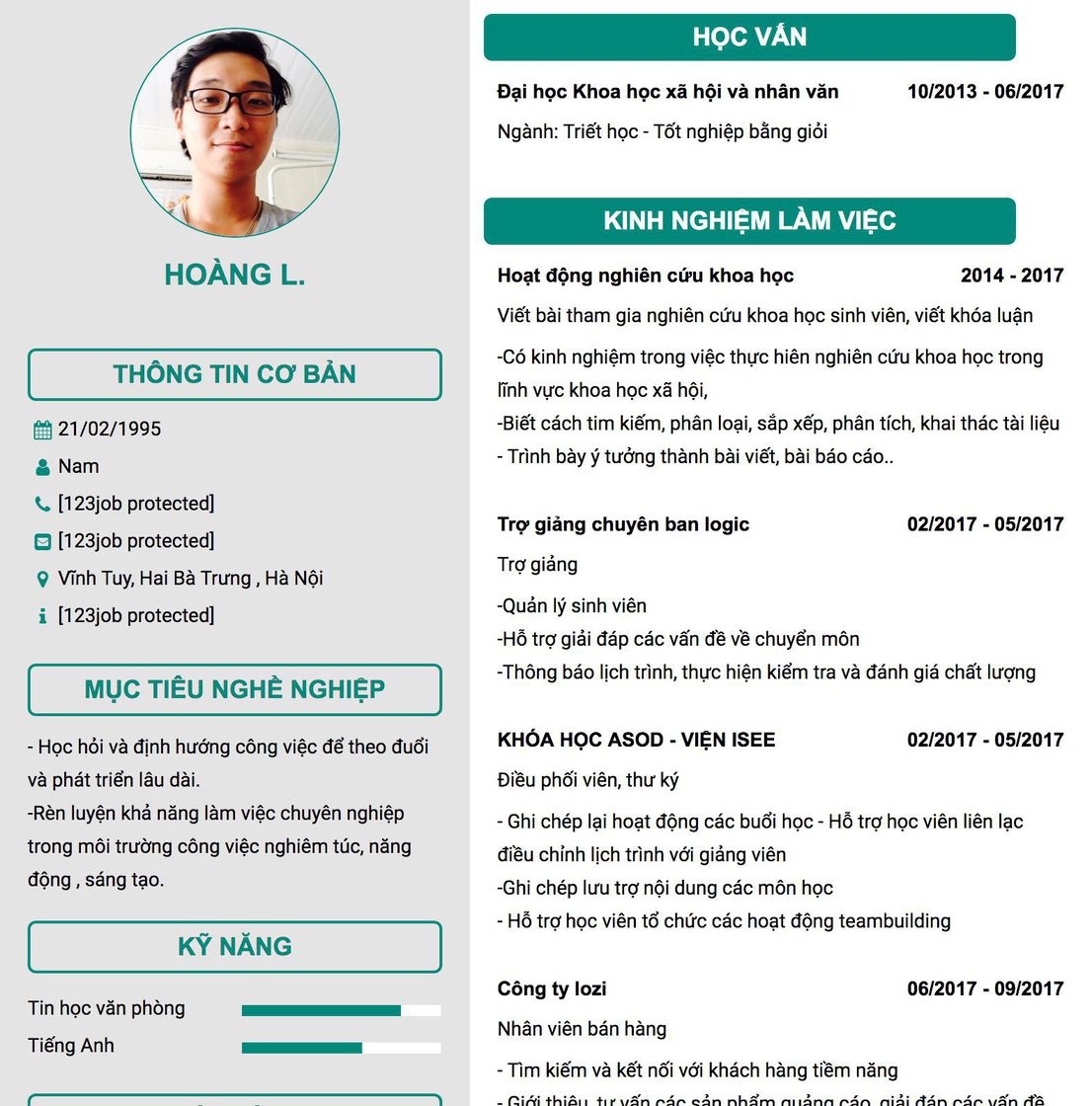Gợi ý cách viết Mẫu CV tham khảo Viết bài tham gia nghiên cứu khoa học sinh viên, viết khóa luận 