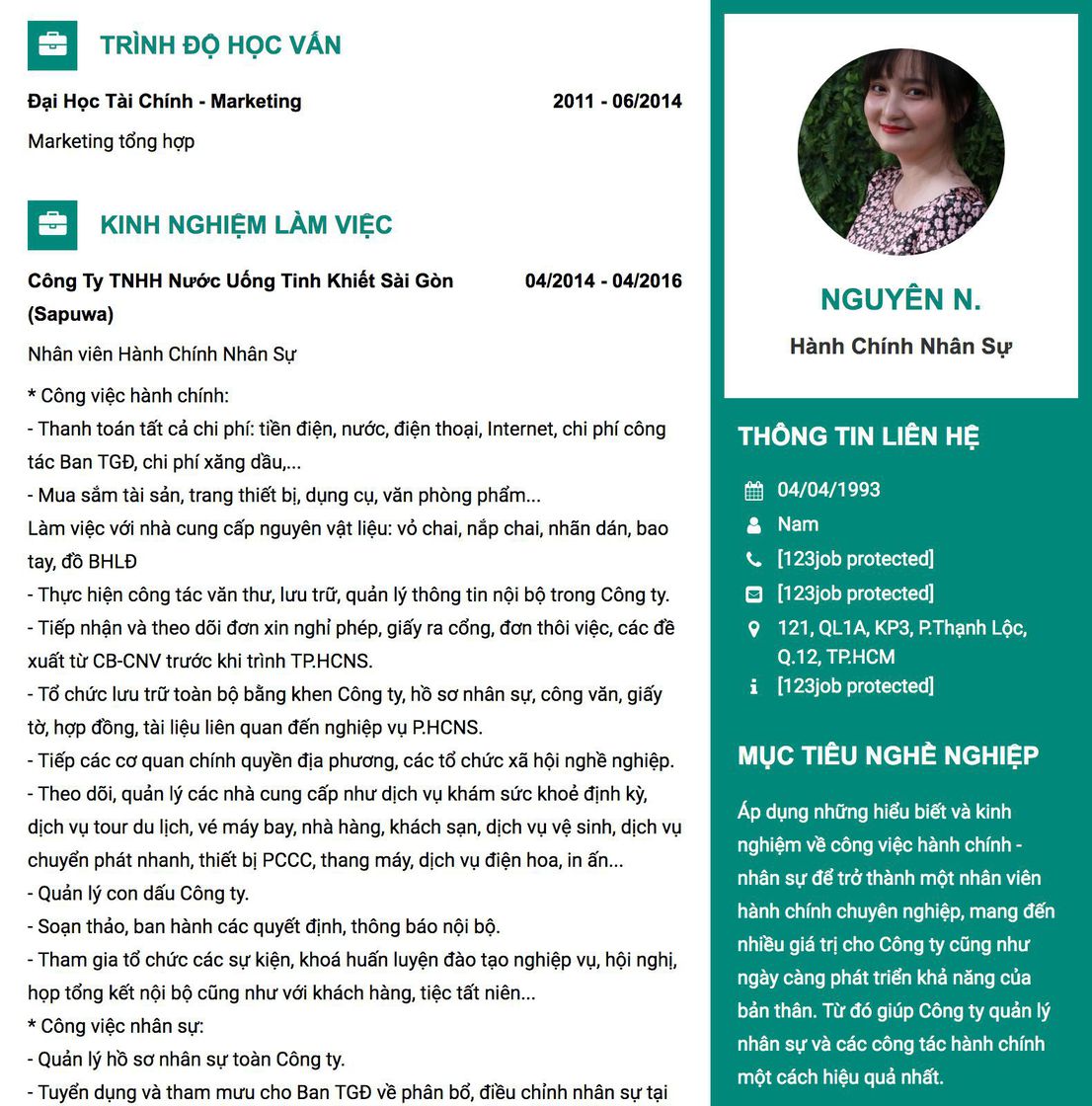 Gợi ý cách viết Mẫu CV tham khảo Hành Chính Nhân Sự 