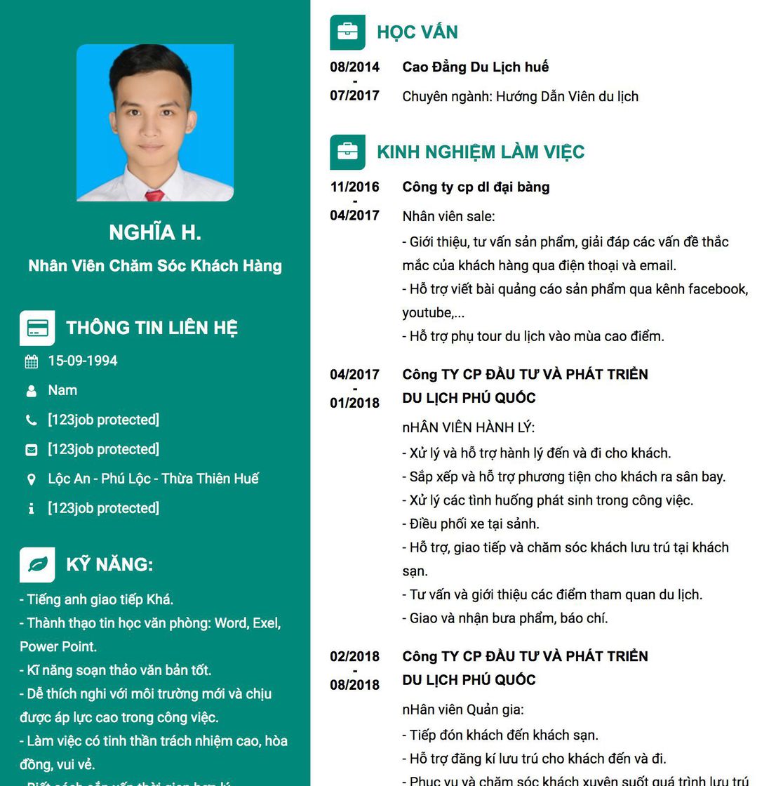 Gợi ý cách viết Mẫu CV tham khảo Nhân viên chăm sóc khách hàng 