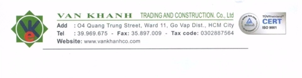 công ty tnhh thương mại và xây dựng vân khánh