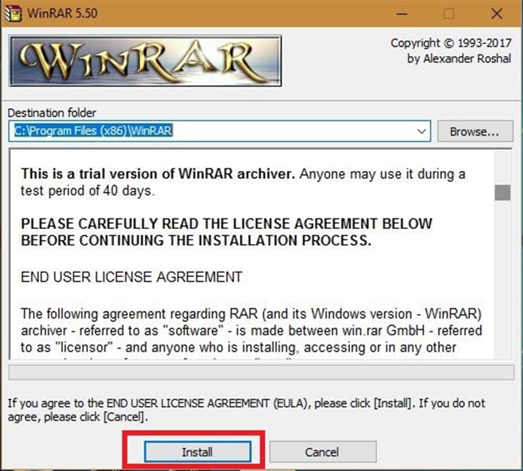 C&aacute;ch c&agrave;i đặt WinRAR