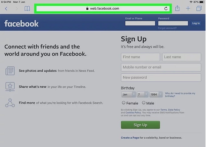 T&igrave;m kiếm kh&aacute;ch h&agrave;ng mục ti&ecirc;u qua URL Facebook