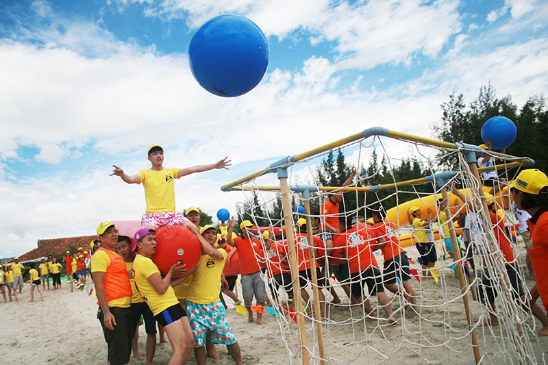 T&iacute;nh chất của teambuilding một phần l&agrave; sự vui nhộn h&agrave;i hước