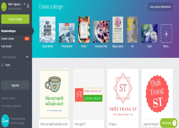 Canva - C&ocirc;ng cụ thiết kế Infographic th&ocirc;ng dụng nhất