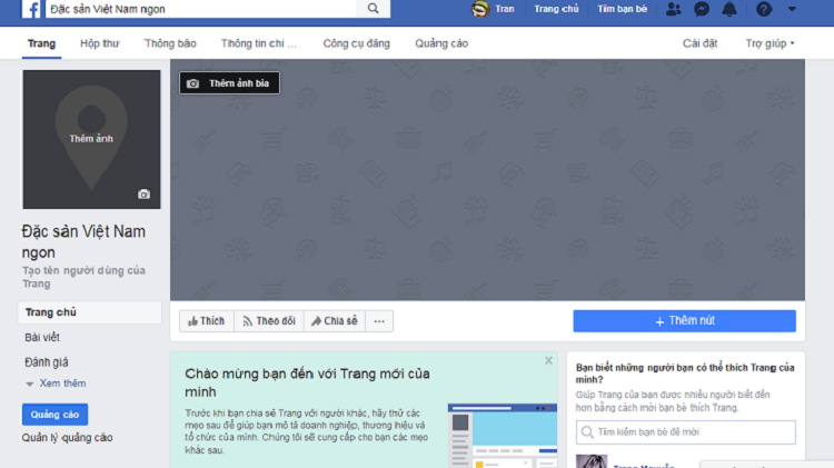 Th&ecirc;m h&igrave;nh ảnh cho fanpage