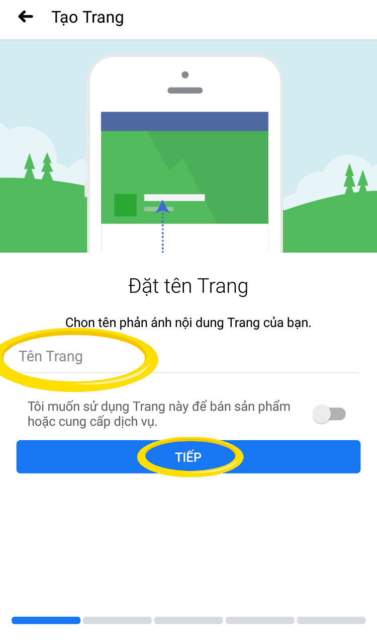 Đặt t&ecirc;n v&agrave; hạng mục cho fanpage