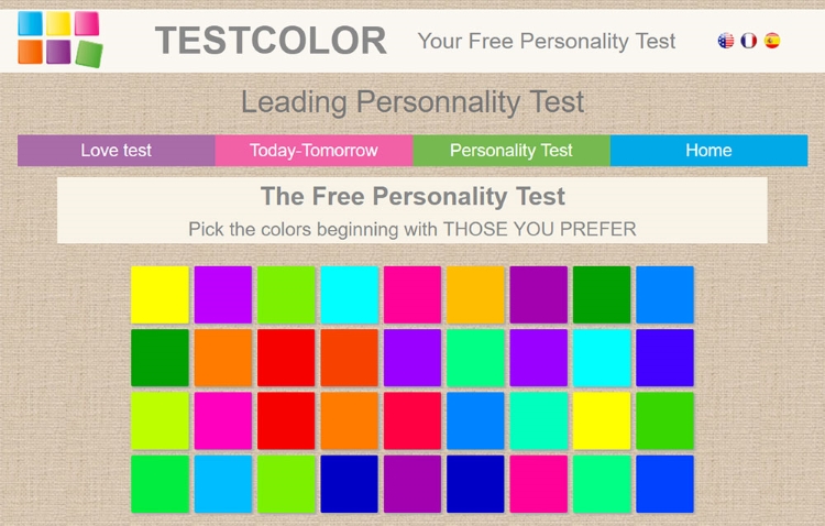 B&agrave;i test t&iacute;nh c&aacute;ch Test Color