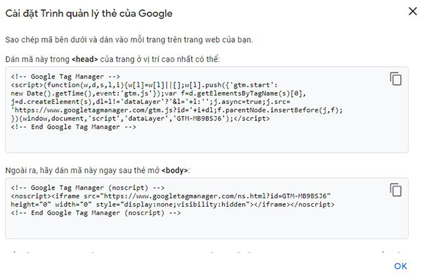 Nhập m&atilde; code