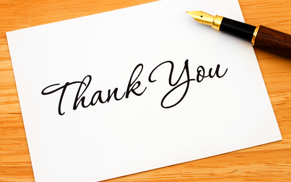 Tổng hợp mẫu thư cảm ơn thông dụng và chuẩn nhất