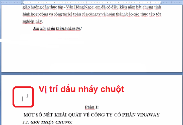 Đ&aacute;nh số trang từ 1 trang bất kỳ trong Word 2007 bước 1