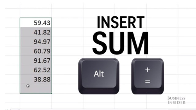 c&aacute;c ph&iacute;m tắt trong Excel 