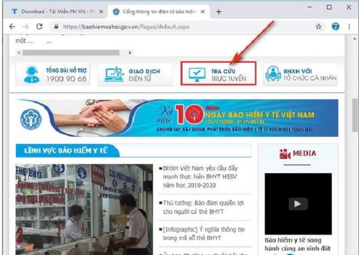C&aacute;ch tra cứu thời hạn sử dụng thẻ bhyt v&agrave; điểm thu, đại l&yacute; thu