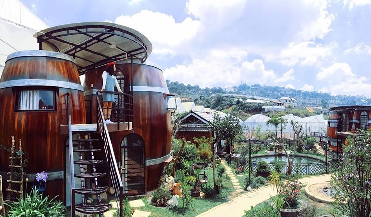 Homestay trong th&ugrave;ng rượu vang