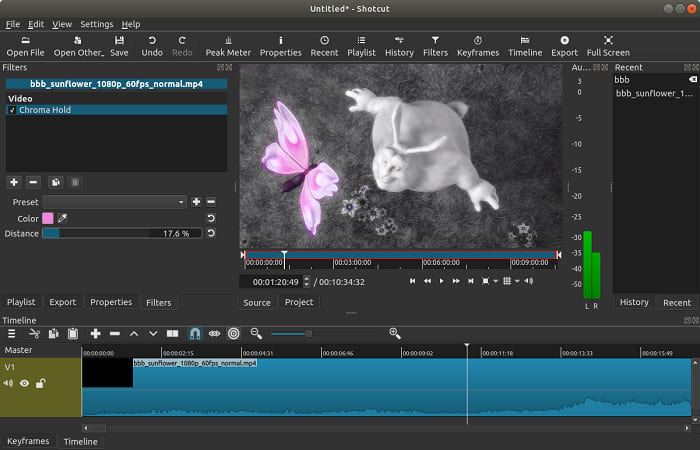 phần mềm chỉnh sửa video shotcut