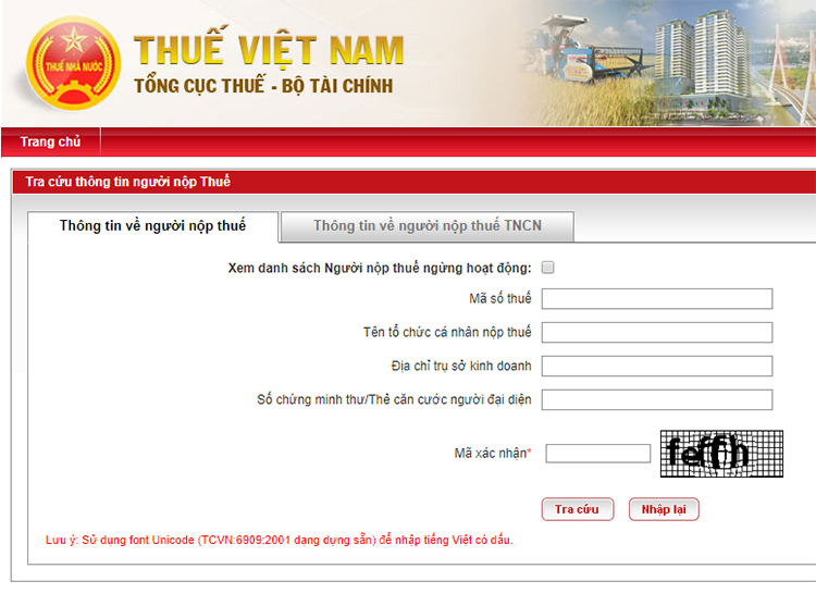 tra cứu thông tin doanh nghiệp