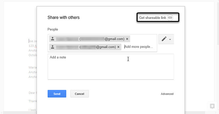 Khả năng hiển thị li&ecirc;n kết google docs